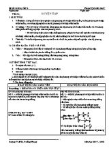 Giáo án Đại số Lớp 9 - Tiết 33 Luyện tập - Năm học 2017-2018 - Phạm Quang Huy
